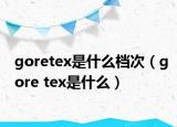 goretex是什么档次（gore tex是什么）