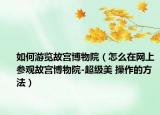 如何游览故宫博物院（怎么在网上参观故宫博物院-超级美 操作的方法）