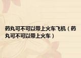 药丸可不可以带上火车飞机（药丸可不可以带上火车）