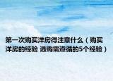 第一次购买洋房得注意什么（购买洋房的经验 选购需遵循的5个经验）