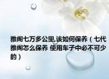 雅阁七万多公里,该如何保养（七代雅阁怎么保养 使用车子中必不可少的）