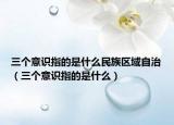 三个意识指的是什么民族区域自治（三个意识指的是什么）
