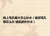 脸上毛孔粗大怎么补水（面部毛孔粗怎么办 给肌肤补补水）