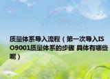 质量体系导入流程（第一次导入ISO9001质量体系的步骤 具体有哪些呢）