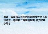 高铁一等座和二等座的区别图片大全（高铁动车一等座和二等座的区别 你了解多少呢）