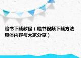 脸书下载教程（脸书视频下载方法 具体内容与大家分享）