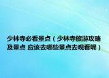 少林寺必看景点（少林寺旅游攻略及景点 应该去哪些景点去观看呢）