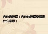 吉他谱押尾（吉他的押尾桑指是什么意思）
