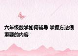 六年级数学如何辅导 掌握方法很重要的内容