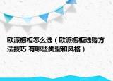 欧派橱柜怎么选（欧派橱柜选购方法技巧 有哪些类型和风格）