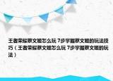王者荣耀蔡文姬怎么玩 7步掌握蔡文姬的玩法技巧（王者荣耀蔡文姬怎么玩 7步掌握蔡文姬的玩法）