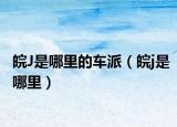 皖J是哪里的车派（皖j是哪里）