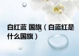 白红蓝 国旗（白蓝红是什么国旗）