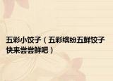 五彩小饺子（五彩缤纷五鲜饺子 快来尝尝鲜吧）