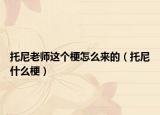 托尼老师这个梗怎么来的（托尼什么梗）