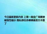 今日最新更新内容 上海一商业广场雕塑被指性暗示 隐私部位赤裸裸暴露太不雅了
