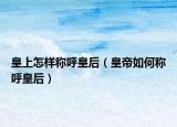 皇上怎样称呼皇后（皇帝如何称呼皇后）