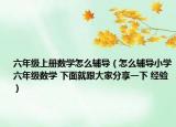 六年级上册数学怎么辅导（怎么辅导小学六年级数学 下面就跟大家分享一下 经验）