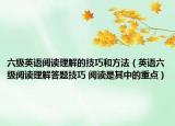 六级英语阅读理解的技巧和方法（英语六级阅读理解答题技巧 阅读是其中的重点）
