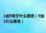 1加9等于什么意思（9加1什么意思）