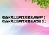 在西汉陆上丝绸之路的起点是哪?（在西汉陆上丝绸之路的起点为什么）