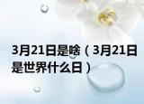 3月21日是啥（3月21日是世界什么日）