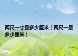 两尺一寸是多少厘米（两尺一是多少厘米）