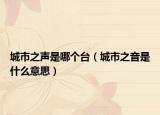 城市之声是哪个台（城市之音是什么意思）
