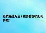 荔枝养殖方法（秘鲁番荔枝如何养殖）