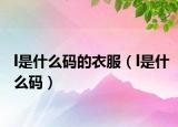 l是什么码的衣服（l是什么码）
