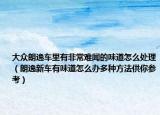 大众朗逸车里有非常难闻的味道怎么处理（朗逸新车有味道怎么办多种方法供你参考）