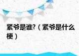 紧爷是谁?（紧爷是什么梗）