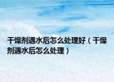 干燥剂遇水后怎么处理好（干燥剂遇水后怎么处理）