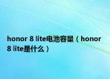 honor 8 lite电池容量（honor 8 lite是什么）