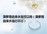 菠萝用自来水泡可以吗（菠萝用自来水泡行不行）
