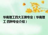 华南理工四大王牌专业（华南理工 四种专业介绍）