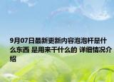 9月07日最新更新内容泡泡杆是什么东西 是用来干什么的 详细情况介绍