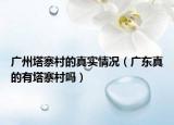 广州塔寨村的真实情况（广东真的有塔寨村吗）