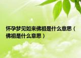 怀孕梦见如来佛祖是什么意思（佛祖是什么意思）