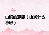 山涧的意思（山涧什么意思）