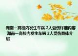 湖南一高校内发生车祸 2人受伤详细内容 湖南一高校内发生车祸 2人受伤具体介绍