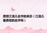 唐僧江流儿名字的来历（江流儿是唐僧的名字吗）