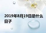 2019年8月19日是什么日子