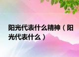 阳光代表什么精神（阳光代表什么）