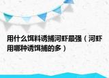 用什么饵料诱捕河虾最强（河虾用哪种诱饵捕的多）