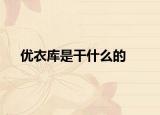 优衣库是干什么的