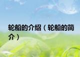 轮船的介绍（轮船的简介）
