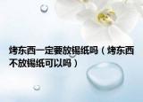 烤东西一定要放锡纸吗（烤东西不放锡纸可以吗）