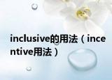inclusive的用法（incentive用法）