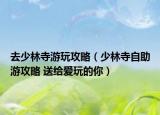 去少林寺游玩攻略（少林寺自助游攻略 送给爱玩的你）